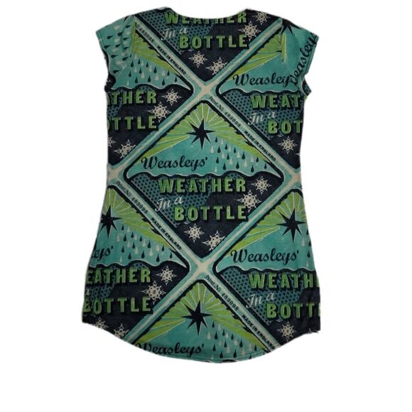 BLACKMILK Weasley weather bottle GFT green short sleeve mini dress S - Picture 3 of 15
